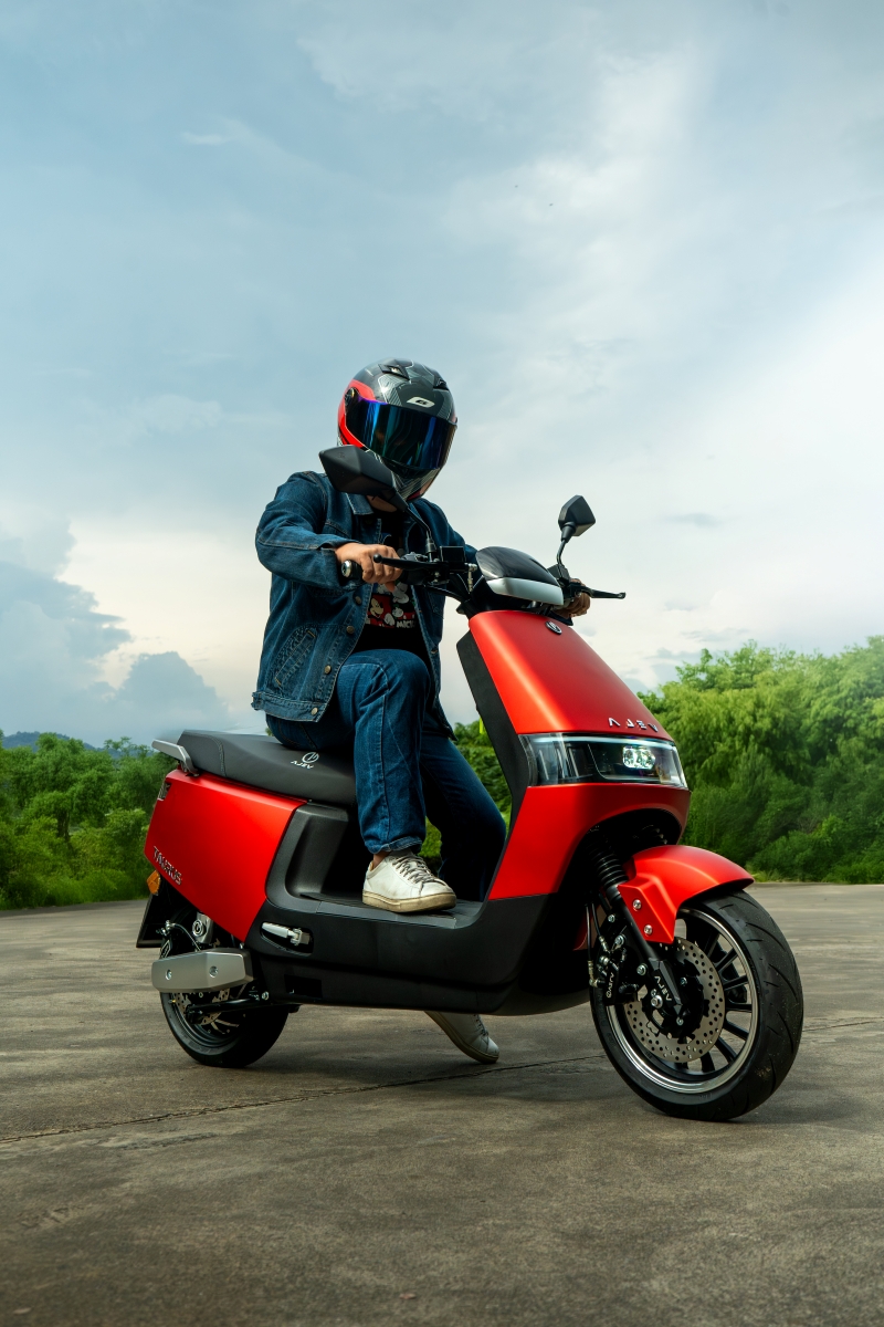 Red Taurus with rider